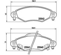 Brembo P 83 053 - Pastiglia Freno - Anteriore