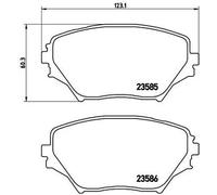 Brembo P 83 055 - Pastiglia Freno - Anteriore