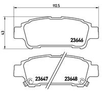 Brembo P 83 056 - Pastiglia Freno - Posteriore