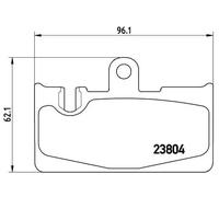Pastiglie freno P 83 059 BREMBO per LEXUS LS