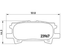 Brembo P 83 068 - Pastiglia Freno - Posteriore