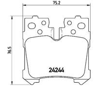 BREMBO P 83 076 Kit pastiglie freni