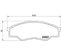 BREMBO P 83 096 Kit pastiglie freni