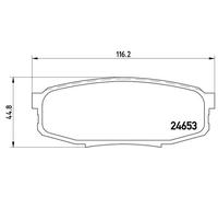 BREMBO P 83 098 Kit pastiglie freni