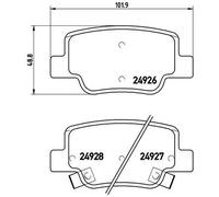 Pastiglie freno P 83 114 BREMBO per TOYOTA VERSO VERSO VAN