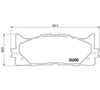 Brembo Kit pastiglie freno P 83 117X anteriore per Toyota, Lexus, Daihatsu