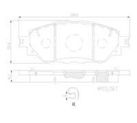 BREMBO P 83 167 Kit pastiglie freni