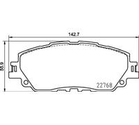 Pastiglie freno P 83 172 BREMBO per TOYOTA LEXUS