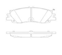 Set di pastiglie freno, freno a disco BREMBO P 83 192