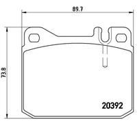 Pastiglie freno P 85 007 BREMBO per VW MERCEDES-BENZ