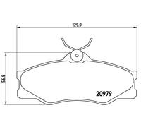 BREMBO P 85 008 Kit pastiglie freni