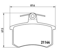 Brembo Kit Pastiglie Freno P85013