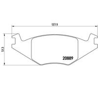 BREMBO P 85 019 Kit pastiglie freni