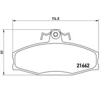 Pastiglie freno P 85 022 BREMBO per SKODA VW