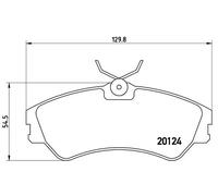 BREMBO P 85 028 Kit pastiglie freni
