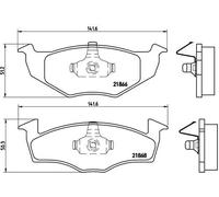BREMBO P 85 030 Kit pastiglie freni per VW GOLF III (1H1) GOLF III Variant (1H5)