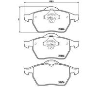 KIT PASTIGLIE FRENO ANT BREMBO AUDI A4 1.9 TDI 85KW 00>00 P85036