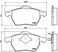 Pastiglie freno P 85 039 BREMBO per VW FORD SEAT