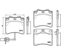Pastiglie freno P 85 048 BREMBO per VW TRANSPORTER T4 Autobus