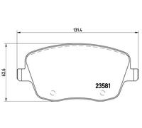 Pastiglie freno P 85 057X BREMBO per SKODA SEAT VW
