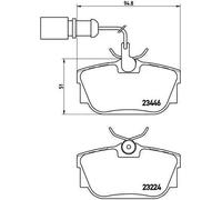 Pastiglie freno P 85 059 BREMBO per VW SEAT FORD