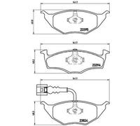 BREMBO Kit pastiglie freni