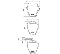 BREMBO P 85 067 Kit pastiglie freni