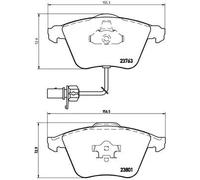 Brembo P 85 084 - Pastiglia Freno - Anteriore
