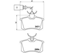 Pastiglie freno P 85 101 BREMBO per AUDI A4 B5 Avant