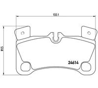 BREMBO P 85 103 Kit pastiglie freni