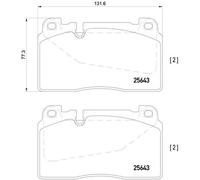 Pastiglie freno P 85 123 BREMBO per AUDI PORSCHE