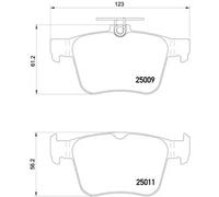 Brembo P 85 124 - Pastiglia Freno - Posteriore