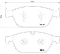 Brembo P 85 128 - Pastiglia Freno - Anteriore