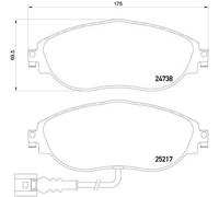 Set di pastiglie freno BREMBO Xtra P 85 131X, anteriore