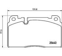 KIT PASTIGLIE FRENO ANT BREMBO AUDI Q5 2.0 TDI 105KW 10>13 P85133