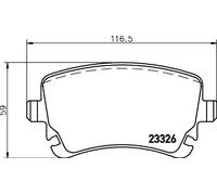 BREMBO P 85 143 Kit pastiglie freni