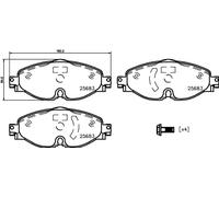 BREMBO P 85 147E Kit pastiglie freni