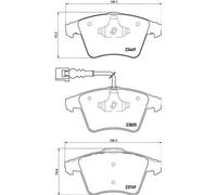Pastiglie freno P 85 149 BREMBO per VW TOUAREG