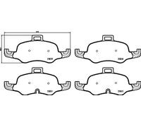 Pastiglie freno P 85 160 BREMBO