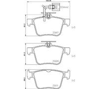 Brembo P 85 162 - Pastiglia Freno - Posteriore