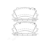 Set di pastiglie freno BREMBO P 85 170, anteriore