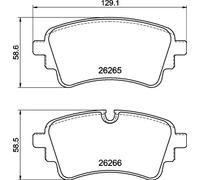Pastiglie freno P 85 186 BREMBO per AUDI A4 B9 Avant Q5 A6 C8 A6 C8 Avant A4 B9
