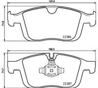 Brembo P 86 026 - Pastiglia Freno - Anteriore