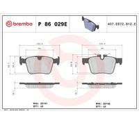 Pastiglie freno P 86 029E BREMBO