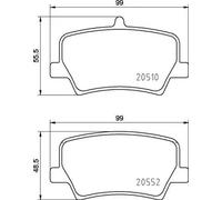 BREMBO pastiglie freno P86032 per impianto frenante auto