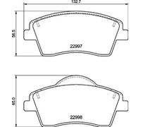 Brembo Pastiglie freno P 86 033 Anteriore – Set di 4