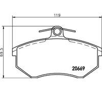 Brembo P 99 026 - Pastiglia Freno - Anteriore