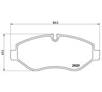 Set di pastiglie freno BREMBO P A6 026, fronte