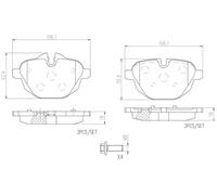 BREMBO P06064NX Kit pastiglie freni