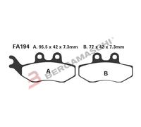 Ebc Fa-hh Series Fa194hh Sintered Brake Pads Nero